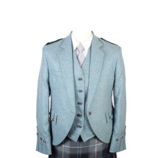 Lovat Blue Tweed Argyll Jacket & 5 Button Vest